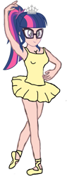 Size: 341x899 | Tagged: safe, artist:optimusbroderick83, imported from derpibooru, sci-twi, twilight sparkle, equestria girls, ballerina, female, jewelry, simple background, solo, tiara, transparent background, tutu, twilarina