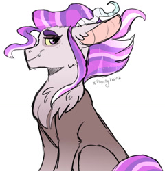 Size: 1131x1176 | Tagged: safe, artist:artistcoolpony, imported from derpibooru, oc, oc only, oc:radiance, hybrid, interspecies offspring, offspring, parent:discord, parent:princess celestia, parents:dislestia, profile, simple background, solo, white background