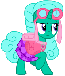 Size: 892x1053 | Tagged: safe, artist:徐詩珮, imported from derpibooru, glitter drops, pony, unicorn, series:sprglitemplight diary, series:sprglitemplight life jacket days, series:springshadowdrops diary, series:springshadowdrops life jacket days, alternate universe, angry, base used, clothes, cute, glitter drops is not amused, paw patrol, simple background, skye (paw patrol), transparent background, unamused