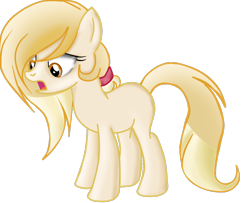 Size: 1024x831 | Tagged: safe, artist:applerougi, imported from derpibooru, oc, oc only, oc:cremita, earth pony, pony, female, mare, simple background, solo, transparent background