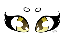 Size: 1280x785 | Tagged: safe, artist:thequietlittlefox, imported from derpibooru, oc, oc:fleurbelle, eye, eyes, simple background, transparent background, yellow eyes