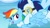 Size: 1280x720 | Tagged: safe, imported from derpibooru, screencap, rainbow dash, soarin', pegasus, rainbow falls, female, flying, folded wings, goggles, male, stallion, wings