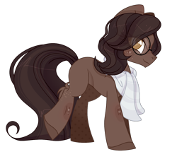 Size: 1174x1056 | Tagged: safe, artist:angellightyt, imported from derpibooru, oc, oc only, oc:mocha, earth pony, pony, clothes, female, glasses, mare, scarf, simple background, solo, transparent background