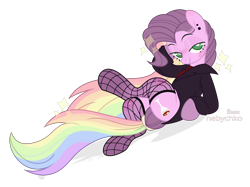 Size: 2677x2006 | Tagged: safe, artist:angellightyt, imported from derpibooru, oc, oc only, oc:cosmopolitan, pony, clothes, female, fishnets, jacket, mare, simple background, solo, transparent background