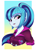 Size: 3000x4130 | Tagged: safe, artist:maren, imported from derpibooru, sonata dusk, human, equestria girls, :3, adorasexy, breasts, bust, busty sonata dusk, cute, cute little fangs, fangs, female, gradient background, looking at you, open mouth, sexy, simple background, solo