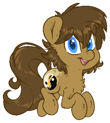 Size: 1164x1302 | Tagged: safe, artist:fluffyxai, imported from derpibooru, oc, oc only, oc:spirit wind, earth pony, pony, chibi, happy, looking at you, pixel art, simple background, smiling, solo, transparent background