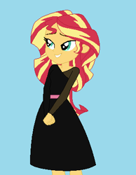 Size: 316x408 | Tagged: safe, artist:furrydiva, imported from derpibooru, sunset shimmer, equestria girls, alternate clothes, alternate outfits, base used, clothes, dress