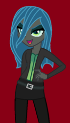 Size: 366x640 | Tagged: source needed, safe, artist:furrydiva, imported from derpibooru, queen chrysalis, equestria girls, base used, belt, equestria girls-ified