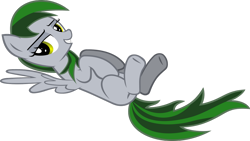 Size: 1024x577 | Tagged: safe, artist:sorunome, imported from derpibooru, oc, oc only, oc:sorunome, pegasus, pony, female, lidded eyes, looking at you, mare, on back, simple background, smiling, solo, transparent background, vector