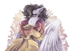 Size: 3500x2350 | Tagged: safe, artist:kikirdcz, imported from derpibooru, oc, oc only, oc:lightning strike, oc:sunrise skies, pegasus, pony, female, high res, male, mare, simple background, stallion, transparent background