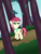 Size: 3024x4032 | Tagged: safe, artist:background basset, imported from derpibooru, roseluck, earth pony, pony, clothes, female, forest, leaves, scarf, solo