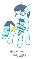 Size: 639x1109 | Tagged: safe, artist:cmara, imported from derpibooru, coloratura, earth pony, pony, female, mare, rara, simple background, solo, traditional art, white background