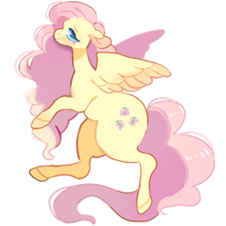 Size: 1000x1000 | Tagged: safe, artist:fursalot, imported from derpibooru, fluttershy, pegasus, pony, cute, female, looking at you, mare, profile, shyabetes, simple background, solo, transparent background