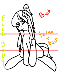 Size: 2400x3000 | Tagged: safe, imported from derpibooru, oc, oc only, pony, unicorn, commission chart, full body, solo