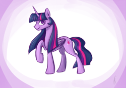 Size: 1000x700 | Tagged: safe, artist:xwreathofroses, imported from derpibooru, twilight sparkle, alicorn, pony, female, solo, twilight sparkle (alicorn)