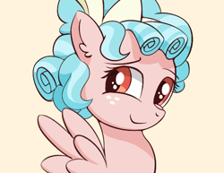 Size: 640x495 | Tagged: artist needed, source needed, safe, artist:chiruchiru, edit, imported from derpibooru, cozy glow, pegasus, pony, accessories, accessory, cozybetes, cute, female, filly, freckles, get, looking at you, ribbon, simple background, smiling, solo, wings