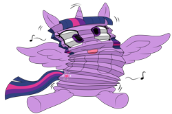 Size: 1920x1276 | Tagged: safe, artist:not-the-new-account, imported from derpibooru, twilight sparkle, alicorn, pony, accordion, cartoon physics, female, flattened, inanimate tf, mare, musical instrument, shape change, simple background, solo, transformation, transparent background, twilight sparkle (alicorn)