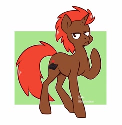 Size: 1173x1200 | Tagged: safe, artist:beantoebean, artist:spetu, imported from derpibooru, oc, oc only, oc:pixel grip, pony, unicorn, solo