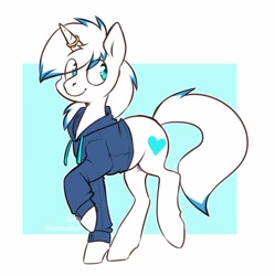 Size: 1200x1205 | Tagged: safe, artist:beantoebean, artist:spetu, imported from derpibooru, oc, oc only, pony, unicorn, clothes, solo