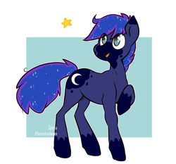 Size: 1200x1118 | Tagged: safe, artist:beantoebean, artist:spetu, imported from derpibooru, oc, oc only, oc:enceladus, earth pony, pony, solo, stars