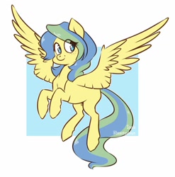 Size: 1200x1214 | Tagged: safe, artist:beantoebean, artist:spetu, imported from derpibooru, oc, oc only, pegasus, pony, solo