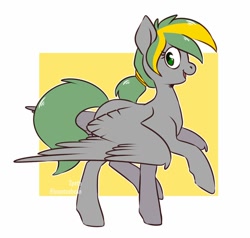 Size: 1200x1140 | Tagged: safe, artist:beantoebean, artist:spetu, imported from derpibooru, oc, oc only, pegasus, pony, solo