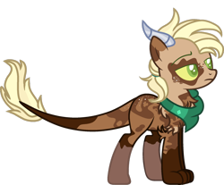 Size: 1280x1060 | Tagged: safe, artist:klawiee, imported from derpibooru, oc, oc only, oc:collen, hybrid, base used, interspecies offspring, male, offspring, parent:applejack, parent:discord, parents:applecord, simple background, solo, transparent background