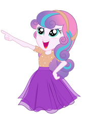 Size: 794x1123 | Tagged: safe, artist:sacrifice02, imported from derpibooru, princess flurry heart, equestria girls, clothes, equestria girls-ified, female, hand on hip, older, older flurry heart, open mouth, pointing, simple background, skirt, smiling, solo, transparent background