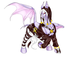 Size: 2885x2287 | Tagged: safe, artist:thurder2020, imported from derpibooru, bat pony, pony, clothes, jojo's bizarre adventure, ponified, risotto nero, vento aureo