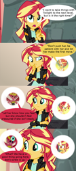 Size: 640x1430 | Tagged: safe, edit, edited screencap, editor:drakeyc, imported from derpibooru, screencap, sunset shimmer, equestria girls, equestria girls (movie), friendship games, movie magic, spoiler:eqg specials, comic, daydream shimmer, dream bubble, female, implied lesbian, implied shipping, implied sunsetsparkle, implied twilight sparkle, screencap comic, shoulder angel, shoulder devil, speech bubble, sunset satan