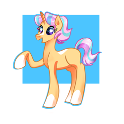 Size: 1024x1024 | Tagged: safe, artist:technicolor6457, imported from derpibooru, oc, oc only, unnamed oc, pony, blank flank, female, mare, offspring, parent:starlight glimmer, parent:sunburst, parents:starburst, solo