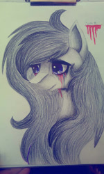 Size: 576x960 | Tagged: safe, artist:yushiart, imported from derpibooru, oc, oc only, oc:juliet light, earth pony, pony, solo, traditional art