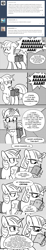 Size: 896x4876 | Tagged: safe, artist:mamatwilightsparkle, imported from derpibooru, moondancer, spike, twilight sparkle, pony, unicorn, tumblr:mama twilight sparkle, baby, baby spike, book, comic, mama twilight, mama twilight sparkle, monochrome, offscreen character, tumblr, worried, younger