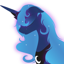 Size: 3986x3984 | Tagged: safe, artist:rusilis, imported from derpibooru, princess luna, alicorn, pony, bust, crown, crying, eyes closed, female, jewelry, lonely, mare, minimalist, modern art, regalia, sad, simple background, solo, transparent background