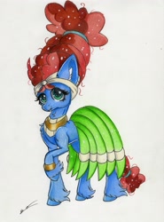 Size: 2375x3217 | Tagged: safe, artist:luxiwind, imported from derpibooru, meadowbrook, pony, female, high res, solo, traditional art