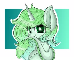 Size: 2560x2065 | Tagged: safe, artist:janelearts, imported from derpibooru, oc, oc only, pony, unicorn, commission, cute, ear fluff, female, leonine tail, looking at you, mare, nom, ocbetes, solo