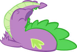 Size: 5564x3755 | Tagged: safe, artist:memnoch, imported from derpibooru, spike, dragon, faceplant, male, simple background, solo, transparent background, vector