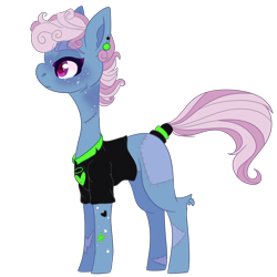 Size: 2500x2500 | Tagged: safe, artist:bublebee123, imported from derpibooru, oc, oc only, oc:blue lightning (ice1517), pegasus, pony, icey-verse, alternate hairstyle, blank flank, clothes, commission, ear piercing, earring, female, freckles, jewelry, magical lesbian spawn, mare, missing wing, offspring, parent:bluebonnet, parent:rolling thunder, parents:bluethunder, piercing, redesign, scar, shirt, simple background, solo, stitches, tattoo, transparent background