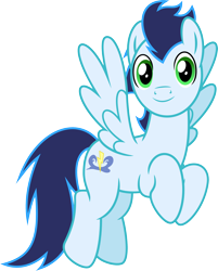 Size: 2270x2817 | Tagged: safe, alternate version, artist:chainchomp2, imported from derpibooru, soarin', pegasus, pony, parental glideance, .svg available, alternate versions at source, flying, high res, looking at you, male, simple background, solo, stallion, transparent background, vector