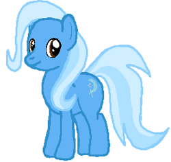 Size: 276x261 | Tagged: safe, artist:qjosh, imported from derpibooru, trixie, earth pony, race swap, simple background, white background