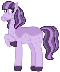 Size: 1210x1440 | Tagged: safe, artist:kindheart525, imported from derpibooru, oc, oc:violet petal, earth pony, auraverse, offspring, parent:burnt oak, parent:coloratura, parents:coloroak