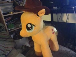 Size: 400x299 | Tagged: safe, artist:matthewbro1, imported from derpibooru, applejack, earth pony, pony, build-a-bear, female, photo, plushie, solo