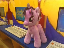 Size: 400x299 | Tagged: safe, artist:matthewbro1, imported from derpibooru, twilight sparkle, alicorn, pony, build-a-bear, female, flying, photo, plushie, solo, twilight sparkle (alicorn)