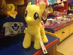 Size: 400x299 | Tagged: safe, artist:matthewbro1, imported from derpibooru, fluttershy, pegasus, pony, build-a-bear, female, flying, photo, plushie, solo