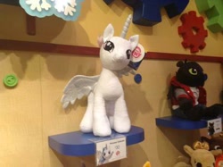 Size: 400x299 | Tagged: safe, artist:matthewbro1, imported from derpibooru, princess celestia, alicorn, pony, build-a-bear, female, flying, photo, plushie, solo