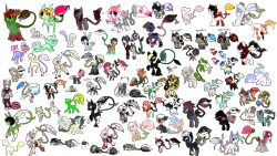 Size: 4500x2540 | Tagged: safe, artist:ad-opt, artist:php110, imported from derpibooru, oc, oc only, oc:bloom, oc:blossom, anthro, monster pony, original species, piranha plant pony, plant pony, pony, sylveon, unguligrade anthro, :p, animatronic, anthro with ponies, augmented tail, bandage, base used, black sclera, blushing, chest fluff, chibi, clothes, collaboration, colored hooves, crossover, cuffs (clothes), eyepatch, fangs, female, five nights at freddy's, floral head wreath, flower, flower in hair, grin, hair over eyes, hair over one eye, halo, hat, hoof fluff, hoof shoes, horn, injured, kimono (clothing), looking back, male, mangle, multicolored hair, neckerchief, one eye closed, plant, pokémon, ponified, prone, rainbow hair, raised hoof, sailor hat, simple background, smiling, socks (coat marking), socks (coat markings), tongue out, transparent background, unamused, unshorn fetlocks, wings, wink