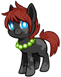 Size: 383x488 | Tagged: safe, artist:ad-opt, imported from derpibooru, oc, oc only, earth pony, pony, coat markings, earth pony oc, jewelry, necklace, pearl necklace, simple background, socks (coat marking), socks (coat markings), transparent background