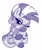 Size: 534x638 | Tagged: safe, artist:sorcerushorserus, imported from derpibooru, zecora, pony, zebra, cute, female, hoof on chin, looking at you, mare, monochrome, one eye closed, simple background, solo, white background, wink, zecorable