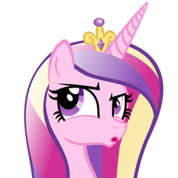 Size: 2449x2449 | Tagged: safe, artist:foxtail8000, imported from derpibooru, princess cadance, alicorn, pony, .svg available, :o, bust, crown, female, jewelry, mare, open mouth, regalia, simple background, solo, transparent background, vector