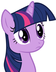 Size: 2163x2772 | Tagged: safe, artist:almostfictional, imported from derpibooru, twilight sparkle, pony, unicorn, green isn't your color, bust, female, frown, mare, simple background, solo, transparent background, unicorn twilight, vector